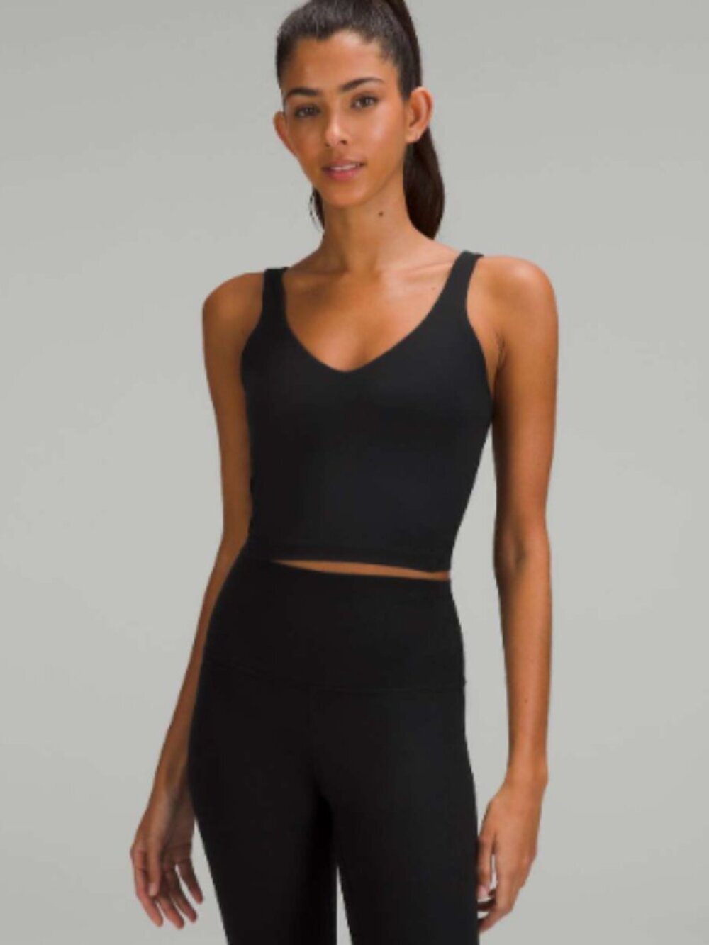 Lululemon Align Ribbed Tank Top In Black